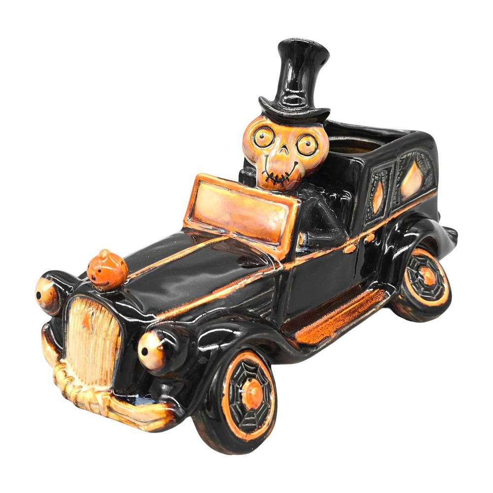 Yankee Candle Boney Bunch Car Cook Halloween Discontinued Ceramic Candleholder
